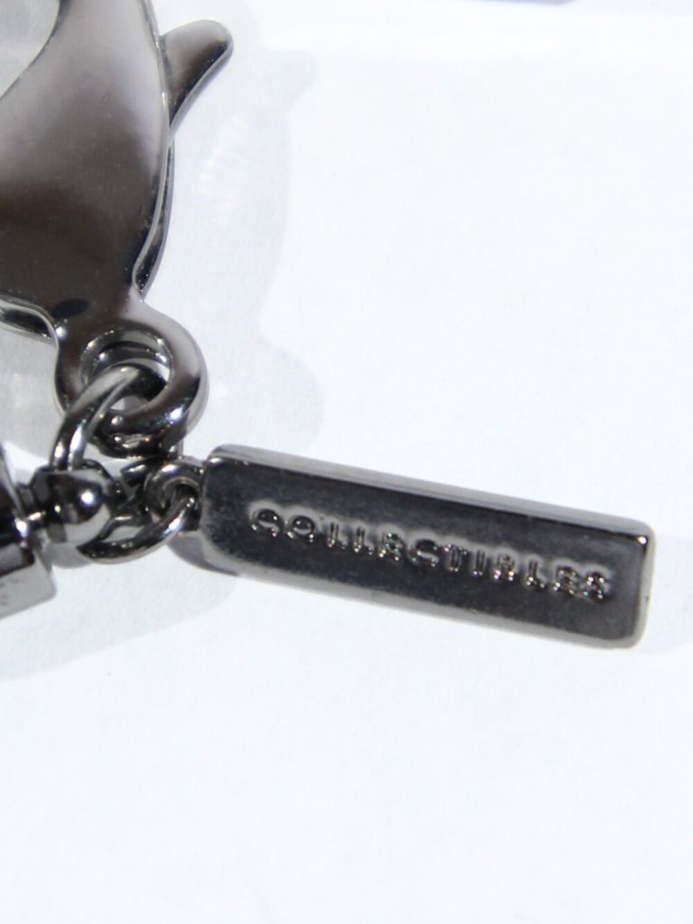 Chico's Couture Festival Gunmetal Color with Multi-Strand Rhinestones - Picture 7 of 7